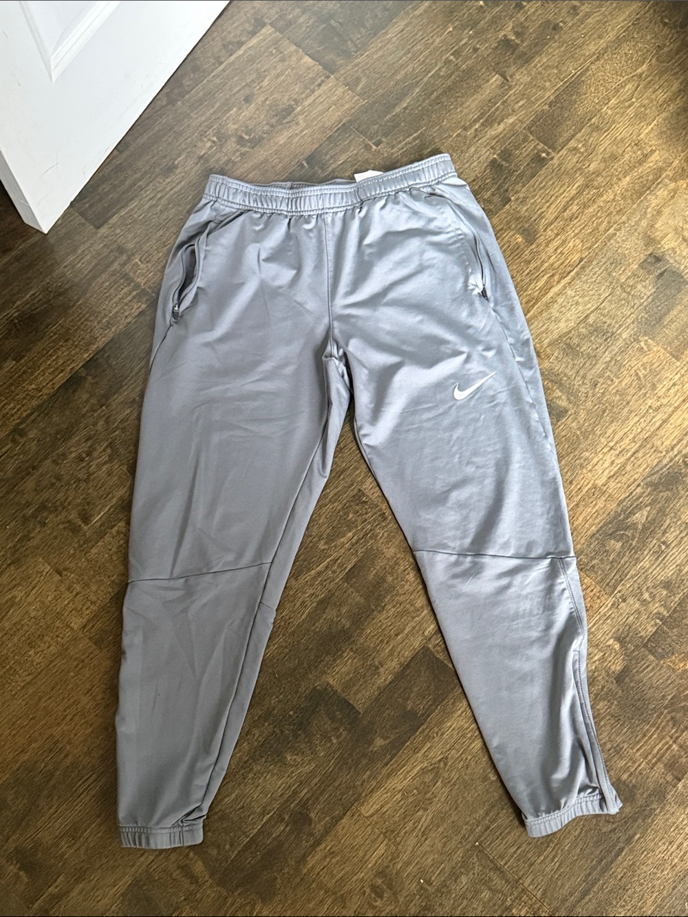 Nike Mens Light Gray Dri-FIT Jogger Pants